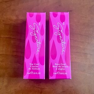 Mary Kay MK Signature Nail Base Coat and Top Coat Set 9ml 0.33oz New